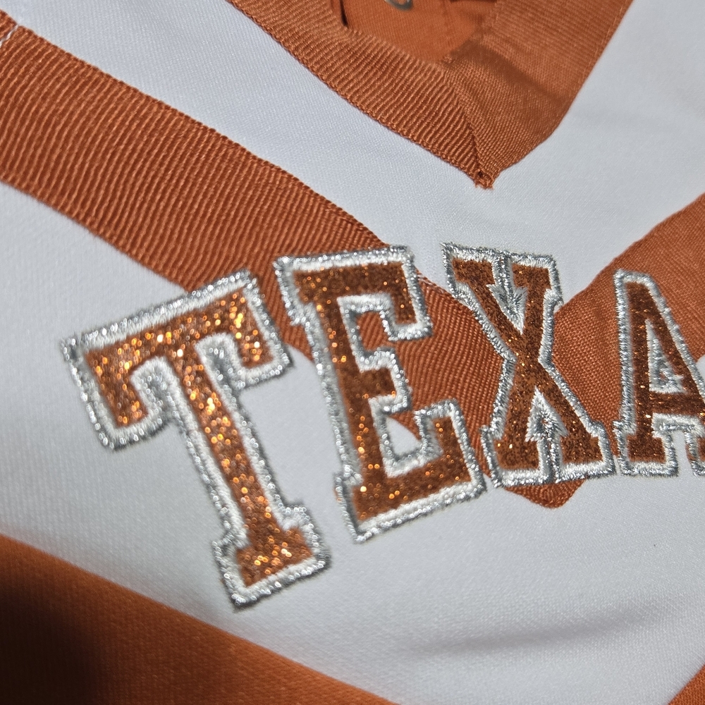 University of Texas Longhorns Cheerleader Outfit UT Baby 2 Piece Cheer, 3m  NEW - Picture 4 of 15